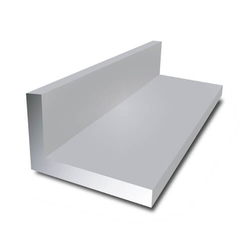 Aluminium Un Equal Angle Grade- 6063 T6, Size 20mm x15mm x 2.0mm thick. 6.00 mtrs.