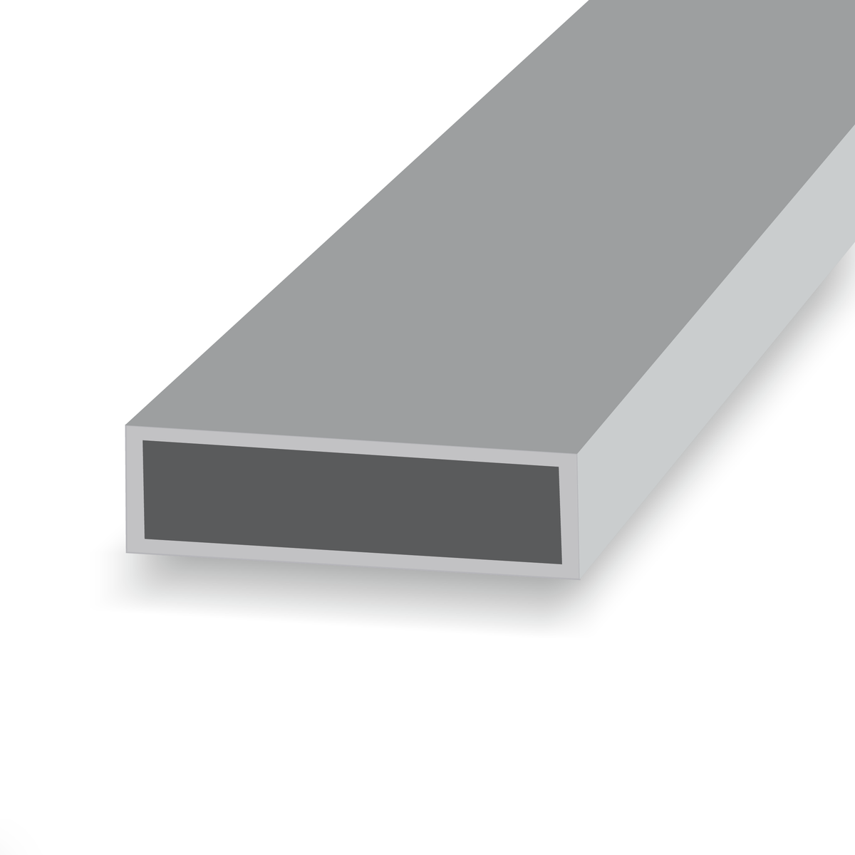 Aluminium Rect. Hollow Section,Grade-6063 T6 100mm X50mm X 2.0 mm thick X 6.00 mtrs