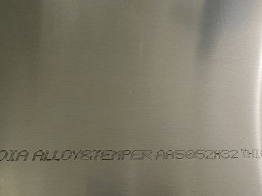 Alloy 5052 Aluminium Plain Sheet 4' x 8' x 2.0mm